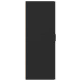 Hanging Cabinet Black 69.5x34x90 cm Engineered Wood