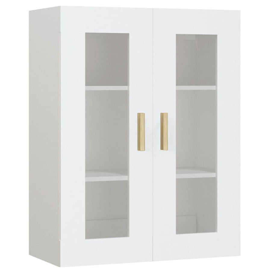Hanging Wall Cabinet White 69.5x34x90 cm