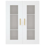Hanging Wall Cabinet White 69.5x34x90 cm