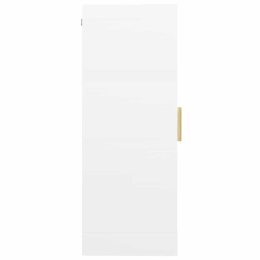 Hanging Wall Cabinet White 69.5x34x90 cm