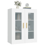 Hanging Wall Cabinet White 69.5x34x90 cm - Rear View