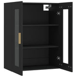Hanging Wall Cabinet Black 69.5x34x90 cm - 45-Degree Angle