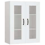 Hanging Wall Cabinet White 69.5x34x90 cm - Front View