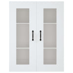 Hanging Wall Cabinet White 69.5x34x90 cm