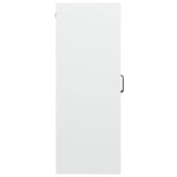 Hanging Wall Cabinet White 69.5x34x90 cm - Top-Down View