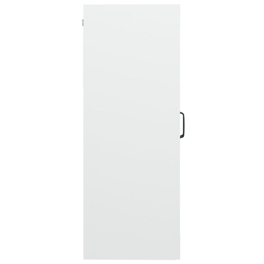 Hanging Wall Cabinet White 69.5x34x90 cm