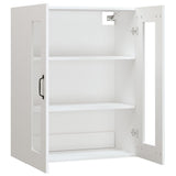 Hanging Wall Cabinet White 69.5x34x90 cm - 45-Degree Angle
