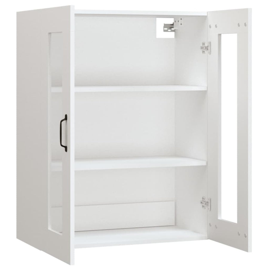 Hanging Wall Cabinet White 69.5x34x90 cm