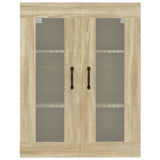 Hanging Wall Cabinet Sonoma Oak 69.5x34x90 cm - Side View