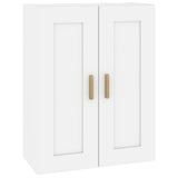 Wall Cabinet White 69.5x32.5x90 cm Engineered Wood - Front View