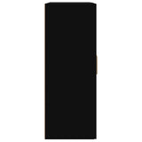 Wall Cabinet Black 69.5x32.5x90 cm Engineered Wood - Close-Up Angle