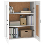 Hanging Wall Cabinet White 69.5x32.5x90 cm - Top-Down View