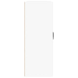 Hanging Wall Cabinet White 69.5x32.5x90 cm
