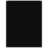 Hanging Wall Cabinet Black 69.5x32.5x90 cm