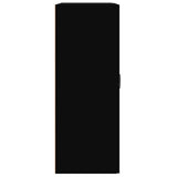 Hanging Wall Cabinet Black 69.5x32.5x90 cm