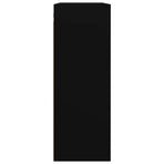 Hanging Wall Cabinet Black 69.5x32.5x90 cm