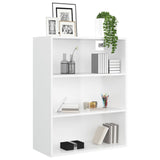 Hanging Wall Cabinet High Gloss White 69.5x32.5x90 cm - Top-Down View