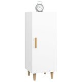 Sideboard White 34.5x34x90 cm Engineered Wood - 45-Degree Angle