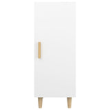 Sideboard White 34.5x34x90 cm Engineered Wood - Rear View