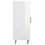 Sideboard High Gloss White 34.5x34x90 cm Engineered Wood