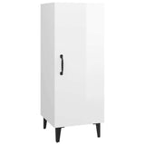 Sideboard High Gloss White 34.5x34x90 cm Engineered Wood