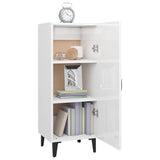 Sideboard High Gloss White 34.5x34x90 cm Engineered Wood