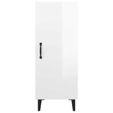 Sideboard High Gloss White 34.5x34x90 cm Engineered Wood