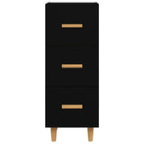 Sideboard Black 34.5x34x90 cm Engineered Wood