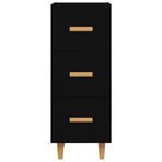 Sideboard Black 34.5x34x90 cm Engineered Wood