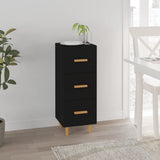 Sideboard Black 34.5x34x90 cm Engineered Wood