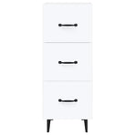 Sideboard White 34.5x34x90 cm Engineered Wood