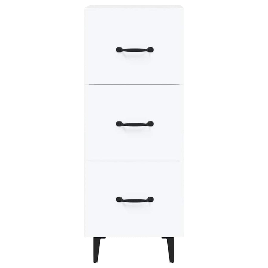 Sideboard White 34.5x34x90 cm Engineered Wood