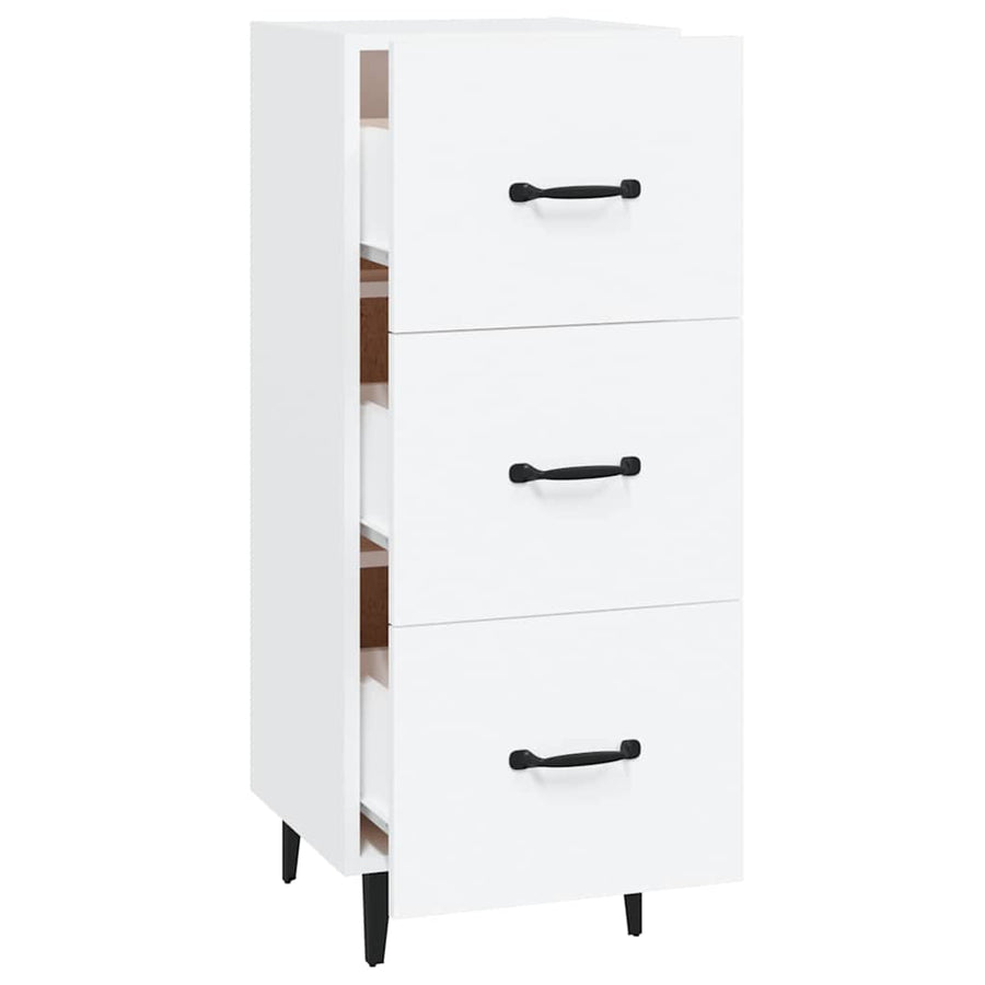Sideboard White 34.5x34x90 cm Engineered Wood