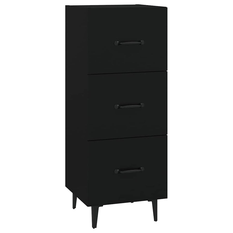 Sideboard Black 34.5x34x90 cm Engineered Wood