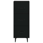 Sideboard Black 34.5x34x90 cm Engineered Wood