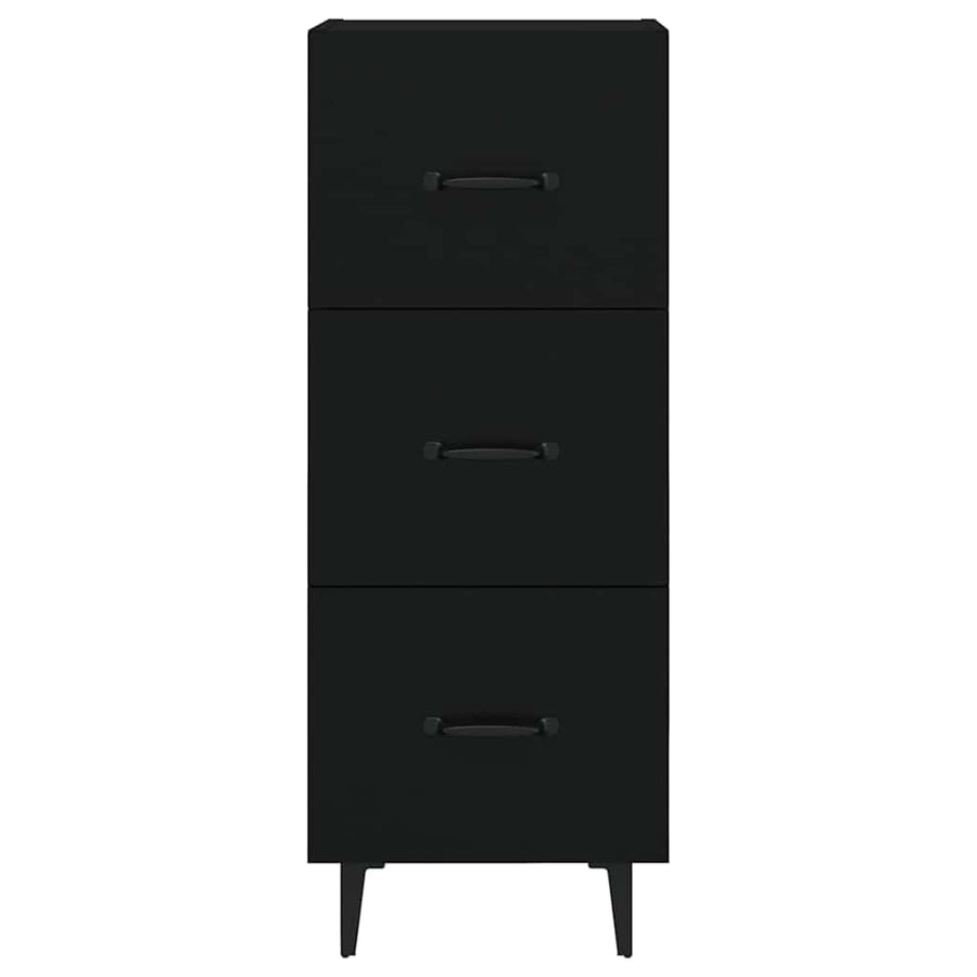 Sideboard Black 34.5x34x90 cm Engineered Wood