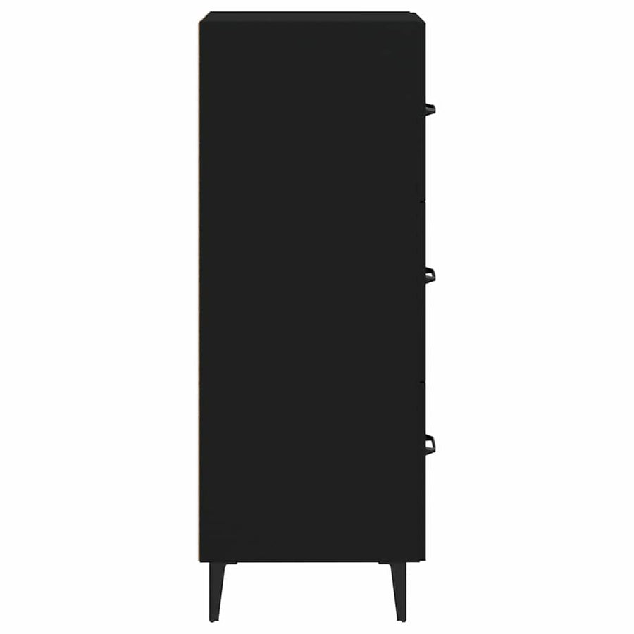 Sideboard Black 34.5x34x90 cm Engineered Wood