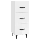 Sideboard High Gloss White 34.5x34x90 cm Engineered Wood