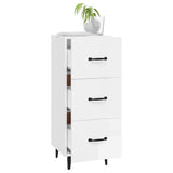 Sideboard High Gloss White 34.5x34x90 cm Engineered Wood - Top-Down View