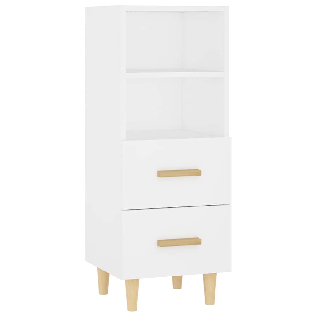Sideboard White 34.5x34x90 cm Engineered Wood
