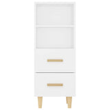 Sideboard White 34.5x34x90 cm Engineered Wood