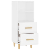 Sideboard White 34.5x34x90 cm Engineered Wood