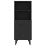 Sideboard Black 34.5x34x90 cm Engineered Wood
