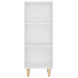 Sideboard White 34.5x32.5x90 cm Engineered Wood