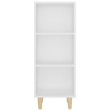 Sideboard White 34.5x32.5x90 cm Engineered Wood - 45-Degree Angle