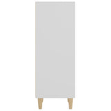 Sideboard White 34.5x32.5x90 cm Engineered Wood - Rear View