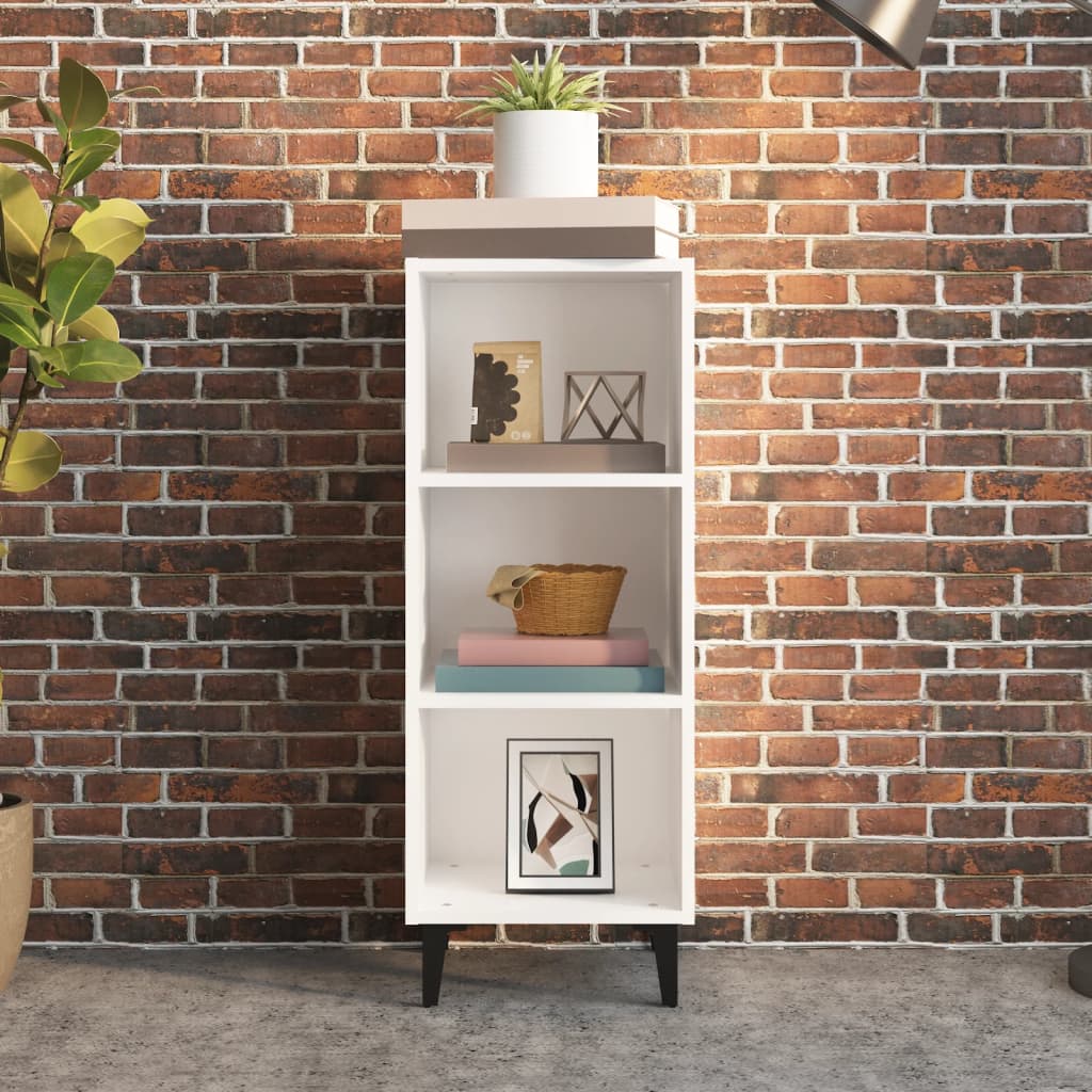 Sideboard White 34.5x32.5x90 cm Engineered Wood