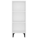 Sideboard White 34.5x32.5x90 cm Engineered Wood - 45-Degree Angle