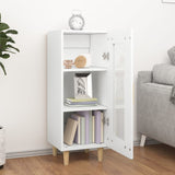 Sideboard White 34.5x34x90 cm Engineered Wood - Side View