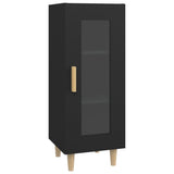 Sideboard Black 34.5x34x90 cm Engineered Wood - Front View